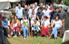 Twins with mother's high school re-union.
